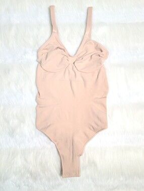 SKIMS Seamless Sculpt Thong Bodysuit Ochre XXS-XS NEW